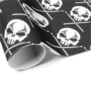 Heavy Metal Wrapping Paper Rock Drummer Gift Paper Cadeaupapier