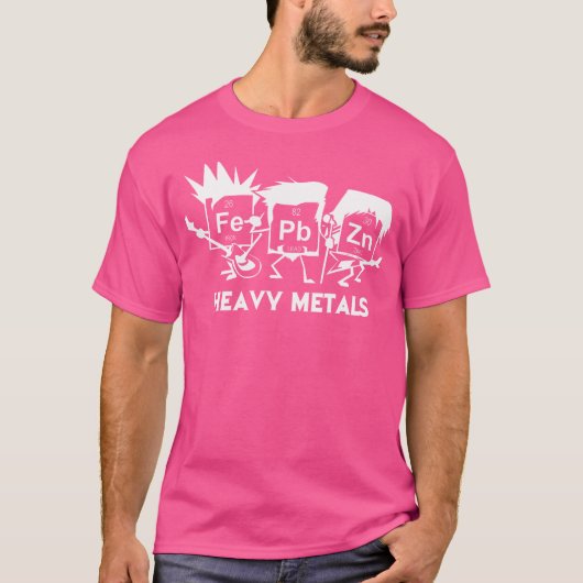 Heavy Metals Science Geek en Heavy Metal T-shirt (Voorkant)