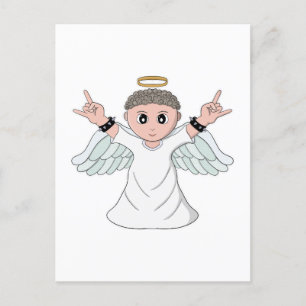 Heavy Music Loving Angel Briefkaart