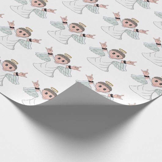 Heavy Music Loving Angel Cadeaupapier (Hoek)