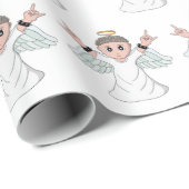 Heavy Music Loving Angel Cadeaupapier (Rol Hoek)