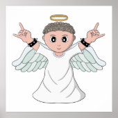 Heavy Music Loving Angel Poster (Voorkant)