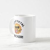 Heavy Petal Rocker Funny Flower Pun Koffiemok (Voorkant links)