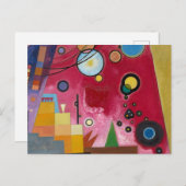 Heavy Red, 1924, door Wassily Kandinsky Briefkaart (Voorkant / Achterkant)