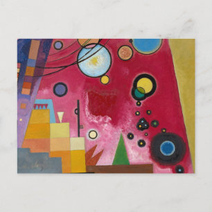 Heavy Red, 1924, door Wassily Kandinsky Briefkaart