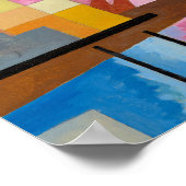 Heavy Red, 1924, door Wassily Kandinsky Poster (Hoek)