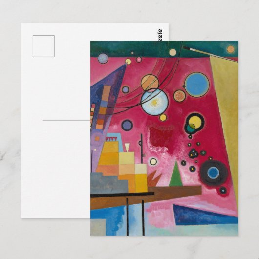 Heavy Red | Kandinsky | Briefkaart (Voorkant / Achterkant)