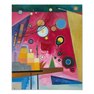 Heavy Red   Kandinsky   Foto Afdruk