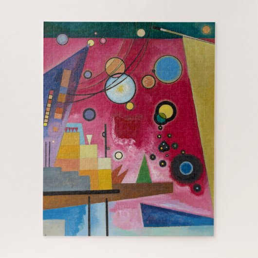 Heavy Red | Kandinsky | Legpuzzel (Verticaal)