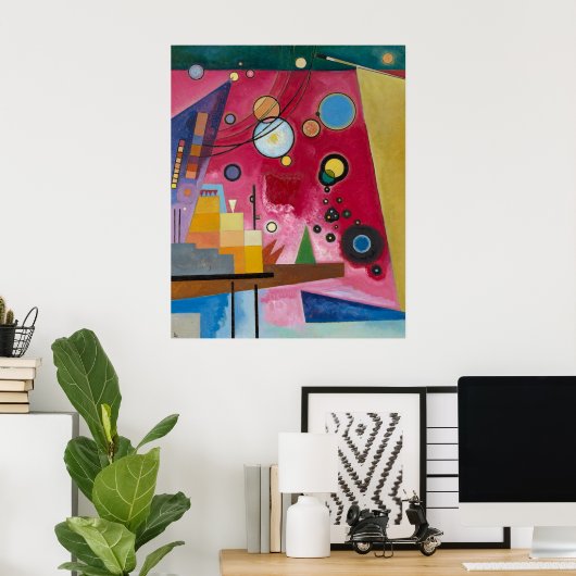 Heavy Red | Kandinsky | Poster (Thuiskantoor)