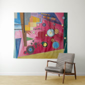 Heavy Red | Kandinsky | Wandkleed (In Situ (horizontaal))
