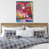 Heavy Red van Wassily Kandinsky Canvas Afdruk (Insitu (Slaapkamer))