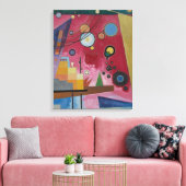 Heavy Red van Wassily Kandinsky Canvas Afdruk (Insitu (Woonkamer))