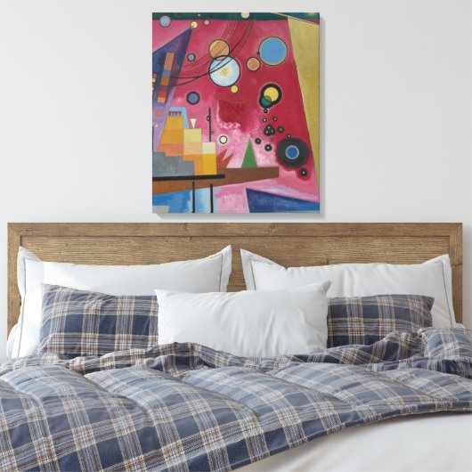Heavy Red van Wassily Kandinsky Canvas Afdruk (Insitu (Slaapkamer))