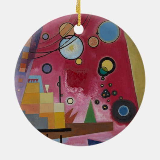 Heavy Red van Wassily Kandinsky Keramisch Ornament (Achterkant)