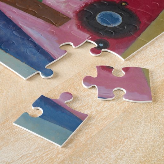 Heavy Red van Wassily Kandinsky Legpuzzel (Zijkant)