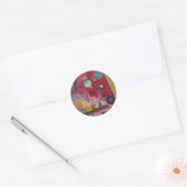 Heavy Red van Wassily Kandinsky Ronde Sticker (Envelop)