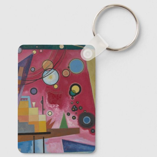 Heavy Red van Wassily Kandinsky Sleutelhanger (Achterkant)