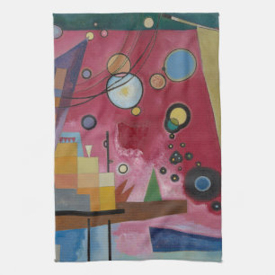 Heavy Red van Wassily Kandinsky Theedoek