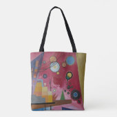 Heavy Red van Wassily Kandinsky Tote Bag (Achterkant)