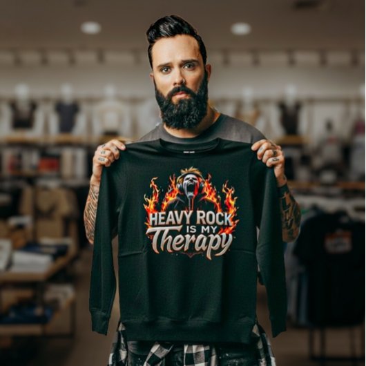 Heavy Rock Is My Therapy T-shirt