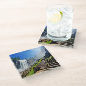 Heavy Spray uit Vernal | Nationaal park Yosemite Glazen Onderzetter (Schuin)