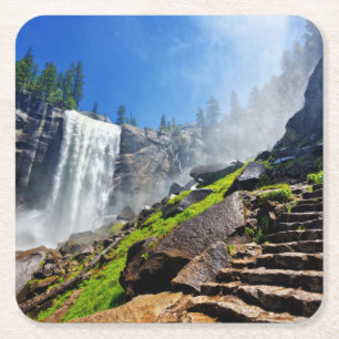 Heavy Spray uit Vernal   Nationaal park Yosemite Kartonnen Onderzetters