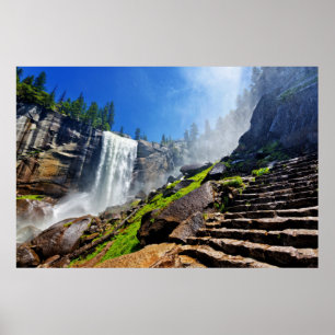 Heavy Spray uit Vernal   Nationaal park Yosemite Poster