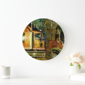 Heavy Transport Truck-liefhebbers Art Wall Clock Grote Klok (Huis)