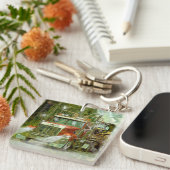 Heavy Transport Work Truck Art voor vrachtwagencha Sleutelhanger (Voorkant Rechts)