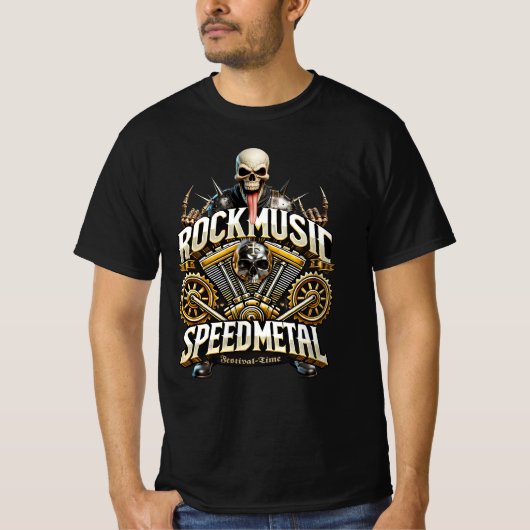 Heavy und Speedmetal Festival Time T-shirt (Voorkant)