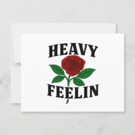 Heavyfeelin-Briefkaart Briefkaart