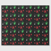 HeavyLifting Kettlebell Stars Pattern Cadeaupapier (Vlak)