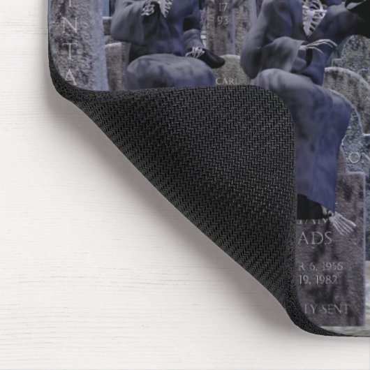 Heavymetal buzz graveyard mousepad muismat (Hoek)