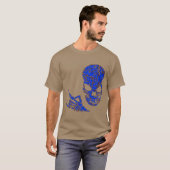 HeavyMetal Skull Blue T-shirt (Voorkant volledig)