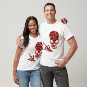 HeavyMetal Skull Red T-shirt (Unisex)
