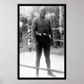 Heavyweight Boxing Champion Jack Johnson 1912 Poster (Voorkant)