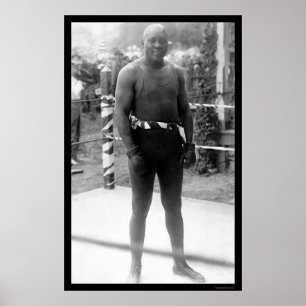 Heavyweight Boxing Champion Jack Johnson 1912 Poster