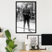 Heavyweight Boxing Champion Jack Johnson 1912 Poster (Thuiskantoor)
