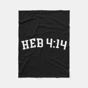 Heb 4_14 fleece deken
