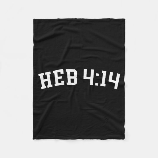 Heb 4_14  fleece deken (Voorkant)