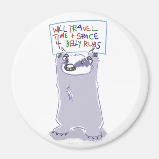 Heb Badger - Will Travel - Magnet (Voorkant)