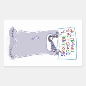 Heb Badger - Will Travel - Sticker (Voorkant)