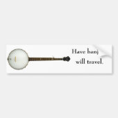 Heb Banjo, Will Travel bumper sticker (Voorkant)