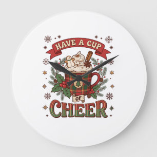 Heb Beker Kerst Kerst Plaid Mok Warme Chocolade Sn Grote Klok