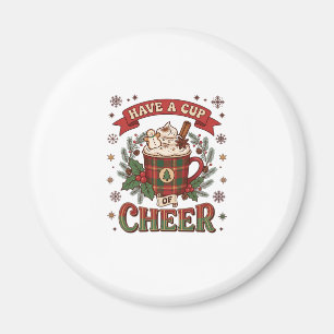 Heb Beker Kerst Kerst Plaid Mok Warme Chocolade Sn Magneet