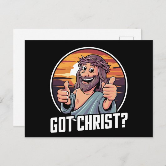 Heb Buddy een Christus Kerstmis Jezus Religieus Feestdagenkaart (Voorkant / Achterkant)