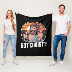 Heb Buddy een Christus Kerstmis Jezus Religieus Fleece Deken