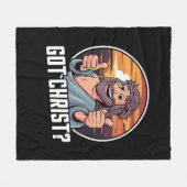 Heb Buddy een Christus Kerstmis Jezus Religieus Fleece Deken (Voorkant (Horizontaal))