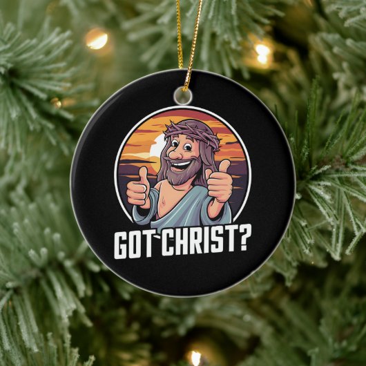Heb Buddy een Christus Kerstmis Jezus Religieus Keramisch Ornament (Boom)
